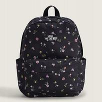 Mokyklinė kuprinė Vans Old Skool Grom 18 l, juoda su gėlėmis