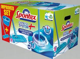 Suktukas grindų plovimo mopas SPONTEX Express System+