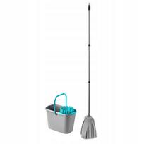 Grindų plovimo rinkinys su kibiru KLARVITA Premium Strip Mop 4 dalių