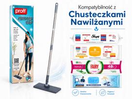 Besisukanti PROFF grindų šluota su magnetiniu bekontakčiu valymu