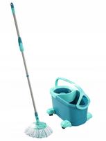 Grindų plovimo rinkinys LEIFHEIT su ratukais ir Clean Twist Ergo kibiru
