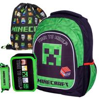 Mokyklinė kuprinė su penaline Minecraft Time To Mine