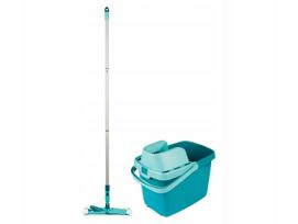 Grindų plovimo rinkinys su kibiru ir plokščia šluoste Leifheit Combi Clean M 55378-2