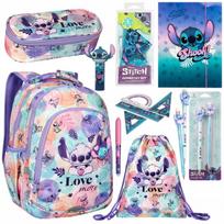 Mokyklinis rinkinys COOLPACK Stitch XL: kuprinė, penalas, maišelis, rašiklis, 12 dalių
