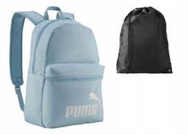 Sportinė kuprinė Puma Phase, žalsva su sidabro spalvos detalėmis