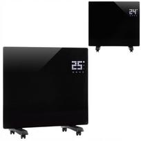 Elektrinis konvekcinis šildytuvas 1000W su LCD ekranu, nuotoliniu valdymu, termostatu, laikmačiu, juodas