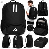 Mokyklinė kuprinė ADIDAS Trio, juoda, didelė, jaunimui
