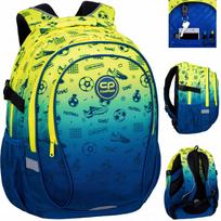 Mokyklinė kuprinė Coolpack CP, futbolo dizainas, gradientinė spalva