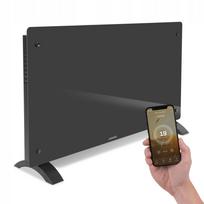 Elektrinis šildytuvas su stiklo panele, 2500 W, pilkas, WiFi