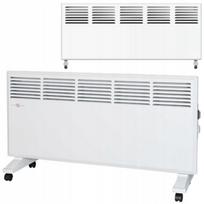Konvektorinis šildytuvas su termostatu, 2500W, baltas, nešiojamas