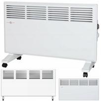 Elektrinis konvektorius su termostatu, 2000 W, baltas, energiją taupantis