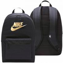 Nike juoda sportinė kuprinė mokyklai, vienas skyrius, vieta gertuvei, BA5879-013