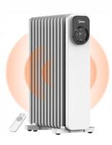 Alyvos radiatorius MIDEA, 11 sekcijų, su nuotoliniu valdymu, LED ekranu, 2300 W, tylus