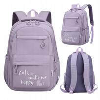 Mokyklinė kuprinė HomeDesign, daug skyrių, violetinė