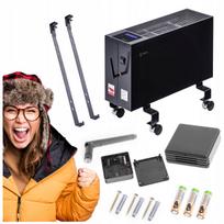 Elektrinis šildytuvas NOGEN 600W, mobilus, energiją taupantis, iki 8 m²/20 m³