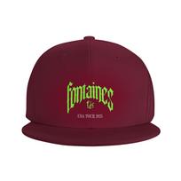 Fontaines DC band Tour 2025 Baseball Caps Snapback Fashion Baseball Hats Breathable Casual Casquette Outdoor for Unisexs WoUnisexs One Size black
