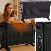 Konvekcinis šildytuvas su oro pūtimu ir termostatu, 750W/1250W/2000W