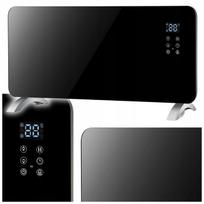 Elektrinis stiklinis šildytuvas, 2 kW, juodas