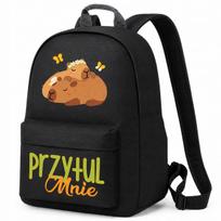 Mokyklinė kuprinė HUG ME CAPYBARA, juoda, 1–3 klasei