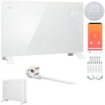 Elektrinis stiklinis šildytuvas, programuojamas, su WiFi, 2500 W, baltas