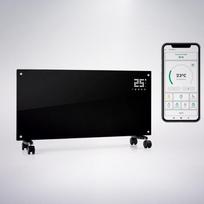 Konvekcinis stiklinis šildytuvas Klarstein, 2000 W, WiFi, laikmatis, nuotolinio valdymo pultas, juodas
