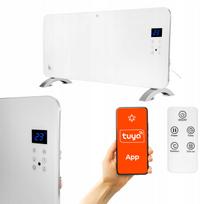 Stiklinis elektrinis šildytuvas 2000 W su LED ir WiFi