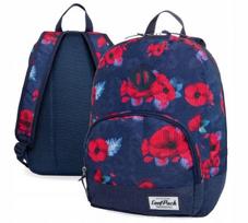 Mergaičių kuprinė COOLPACK, raudona su aguonomis
