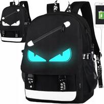 Jaunimo kuprinė su USB, šviečianti, atspindinti, Marshmello