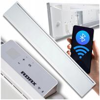 Stiklinis sieninis konvektorius ADAX 800W, ekonomiškas, su WiFi ir Bluetooth