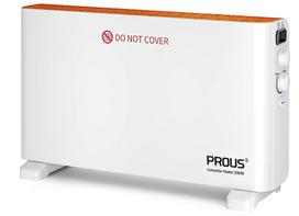 Elektrinis konvektorinis šildytuvas PROUS CH-1802T, 2000 W, baltas