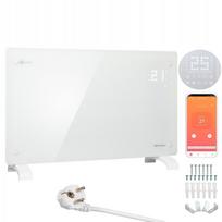 Stiklinis elektrinis konvektorius su programuojamu laikmačiu, WiFi, 2500 W