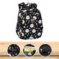Kelių skyrių kuprinė CoolPack Black Daisies, 19 l