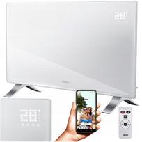 Stiklinis elektrinis radiatorius EVI, 2400W, LED, Wi-Fi, PREMIUM