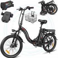 Elektrinis bekelės dviratis Samebike CY20, 560W, 32 km/h, 90 km, 468 Wh, 20", su LED