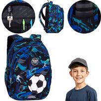 Mokyklinė kuprinė berniukui Coolpack, 1–3 klasei, su futbolo motyvu