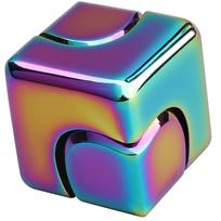 Fidget Spinner Toys Cube Adults,Metal Fidget Edc Desk Gadgets Anxiety Sensory Anti Stress Relief Toy For Adult Kids Adhd Autism