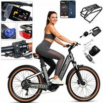 Elektrinis dviratis Mihogo Air Max, 900W, 19,2Ah, iki 200 km, anglies pluošto rėmas, su programėle