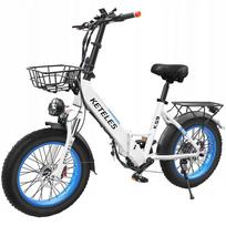 Elektrinis dviratis KETELES KS9, 1000W, 48V 18Ah, iki 40 km/val., 20", sulankstomas, miesto, moterims