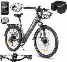 Elektrinis dviratis Samebike RS-A01Pro-T 500W 15Ah, iki 32 km/val., su krepšiu