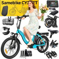 Sulankstomas elektrinis dviratis Samebike CY20, 350W, 36V, 12Ah, 32 km/h, 7 pavaros, 20