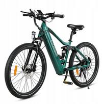 Elektrinis dviratis Samebike XD26-II, 26", 1000W, 45 km/h, 14 Ah, 110 km, žalias