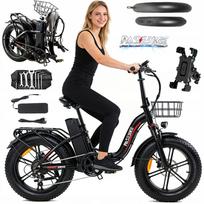 Elektrinis dviratis PASEBIKE P20 PRO 20", 1000W, 48V, 50 km/h, 120 AG