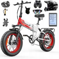 Elektrinis dviratis Cheevalry 48V 20Ah 1500W, 120 km, hidrauliniai stabdžiai, 20", su šalmu