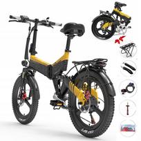 Sulankstomas elektrinis dviratis LANKELEISI, 750W, 35 km/h, 614,4 Wh
