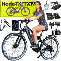 Elektrinis dviratis HedaTX TX19, 29", 1000W, 19.2Ah, iki 45 km/h, bekelės, 2026