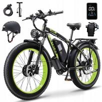 Elektrinis dviratis KETELES K800, 2000W, 23Ah, 55 km/val., 26"x4.0, du varikliai, su šalmu