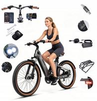 Elektrinis dviratis Mihogo Air Max, 900W, 19.2Ah 48V, GPS, 26'', 200 km, 40 km/val.