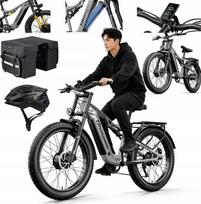 Elektrinis dviratis Shengmilo S600, 2000W, 48V, 17,5Ah, 160Nm, 26'', dviem varikliais