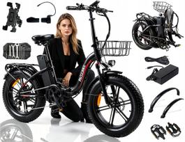 Sulankstomas elektrinis dviratis PASEBIKE P20 PRO, 1000W, 48V, 23Ah, iki 50 km/h