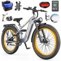 Elektrinis dviratis ZAZAWORK 48V 20Ah 1000W, 45 km/h, 120 km rida, 27,5" platūs ratai